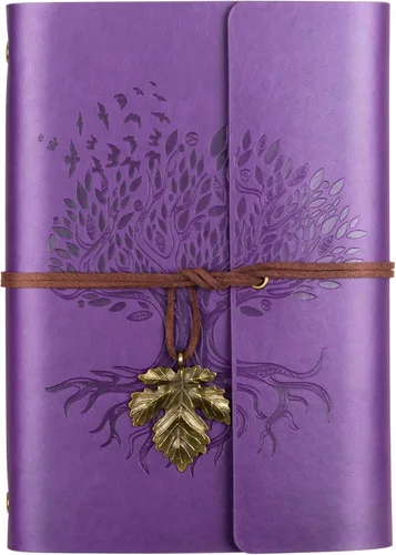 Miniatura 11 de Billtigif Cuaderno Diario de Cuero PU, Diario de Escritura Vintage de Viaje Recargable, Regalos para Mujeres, Hombres, Adolescentes y Niños, Papel