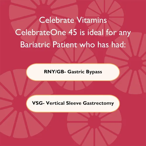 Miniatura 5 de Celebrate Vitamins CelebrateONE 45 masticables, 45mg de hierro - Multivitamínico bariátrico una vez al día, vitaminas y minerales esenciales
