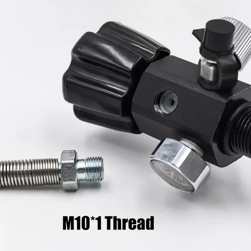 Miniatura 8 de Válvula adaptadora de estación de llenado 4500psi para botella de tanque de cilindro de Airsoft PCP Paintball HPA