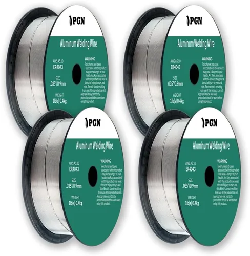 Miniatura 13 de PGN - Alambre de soldadura MIG de aluminio, ER4043, 030 pulgadas, carrete de 1 libra, alambre MIG de aluminio con silicona para fluidez de charco