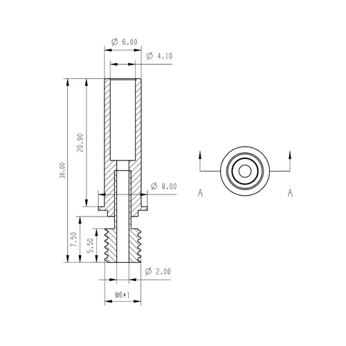 Miniatura 6 de POLISI3D Nano recubierto Ender 3 Neo Bimetálico Heatbreak Liso Titanio Cobre Garganta Todo Metal Compatible con Creality Ender 3 V2 Neo/Max Neo, CR6