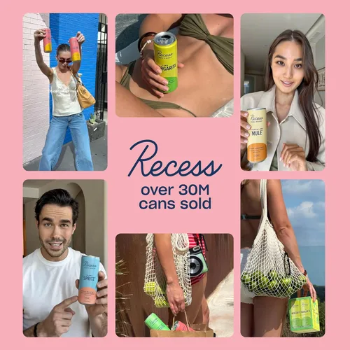 Miniatura 7 de Recess Zero Proof Craft Mocktails, bebidas sin alcohol, con adaptógenos, reemplazo de bebidas sin alcohol, mezclador, celebración, fiesta