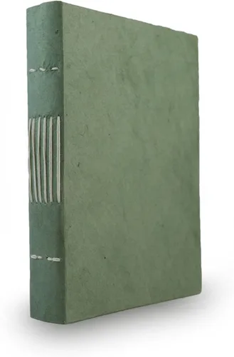 Kathmandu Valley Co. Nepali Keeper Journal with Handmade Lokta Paper. Made in Nepal. (5x7 Inches, Sage)