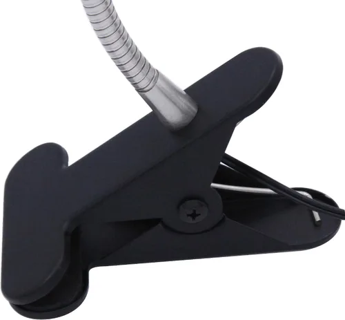 Miniatura 7 de Lámpara de escritorio LED con clip, con interruptor, cuello de cisne flexible de 19.25 pulgadas 4.5W 260LM, 4000K blanco frío, cable de 65