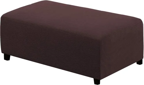 Miniatura 62 de H.VERSAILTEX Funda otomana rectangular de 29 a 34 pies para reposapiés, fundas protectoras para reposapiés, con tela jacquard elástica, gruesa