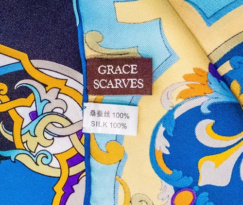 Miniatura 8 de Grace Scarves - Bufandas 100% de seda, extragrande y XX-grande