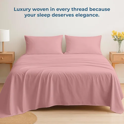 Miniatura 70 de Royale Linens Sábana encimera de tamaño individual XL 100% Algodón Orgánico – Super suave – Sábanas superiores de percal – Sábana encimera