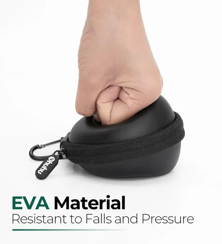 Miniatura 5 de Ohuhu Funda de reloj de viaje para hombres y mujeres, organizador portátil de almacenamiento de reloj individual con diseño elevado de 2.205 in