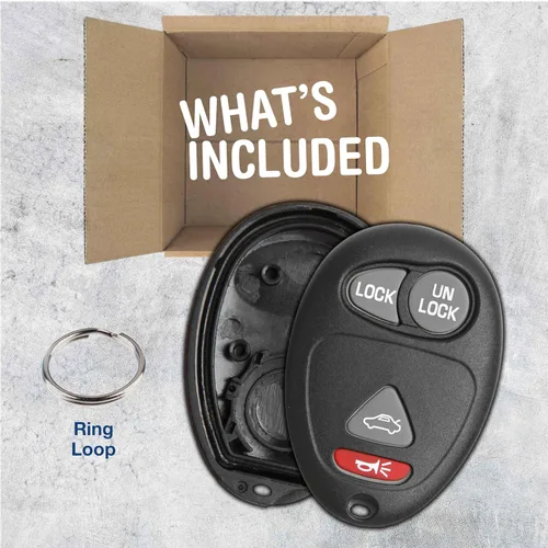 Miniatura 3 de keylessoption sólo el caso Keyless Entry Remote Key Fob Shell, Negro