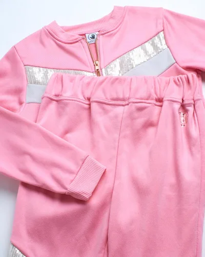Miniatura 2 de Body Glove Conjunto deportivo para niña, sudadera de forro polar de 2 piezas y pantalones deportivos (7-12)
