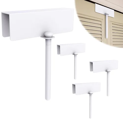 Miniatura 9 de Cerradura de puerta plegable de metal, cerraduras de seguridad para niños de doble puerta que mantienen a los niños pequeños, gatos y perros fuera