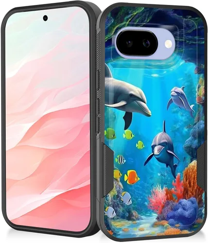 Miniatura 136 de Funda para Pixel 7a, resistente de doble capa híbrida de policarbonato duro de goma suave a prueba de golpes para Google Pixel 7A 6.1 pulgadas