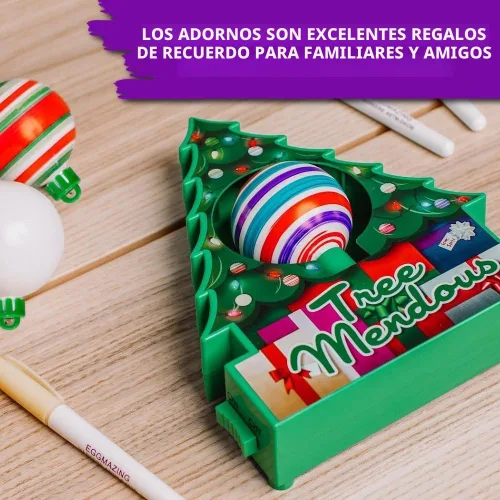 Miniatura 5 de Treemendous - Juego de decoración de adornos para árbol de Navidad y paquete de 6 adornos combinados - Actividad de artesanías y manualidades