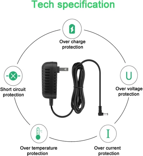 Miniatura 4 de MyVolts Adaptador de fuente de alimentación de 9 V compatible con teclado Casio CTK-3000 - Enchufe de EE. UU