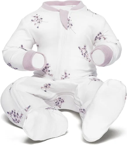 Miniatura 17 de ZippyJamz - Pijama orgánica para bebé con pies y cremallera para cambiar pañales fácil y rápido