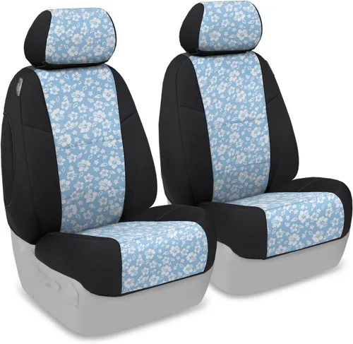 Miniatura 32 de Coverking Custom Fit Center 50/50 - Funda de asiento de cubo para modelos seleccionados Chevrolet Suburban - Neopreno (negro)
