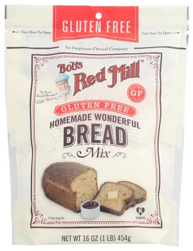 Miniatura 7 de Bob's Red Mill Maravillosa mezcla de pan casera sin gluten, 16 onzas (paquete de 4) - Sin gluten, Kosher