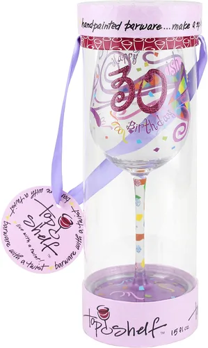 Miniatura 5 de TOP SHELF Copa de vino de cumpleaños 30-ish - Ideas de regalos únicas para los amantes del vino