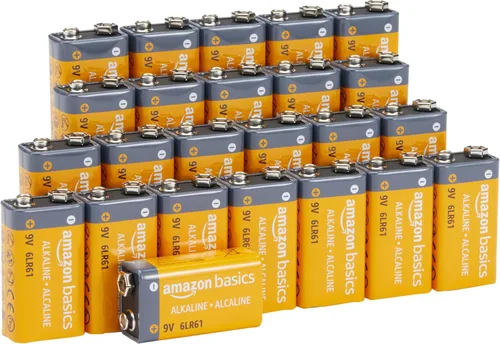 Miniatura 8 de Amazon Basics - Paquete de 4 baterías alcalinas de 9V, vida útil de 5 años - para detectores de humo/CO, electrónica y audio