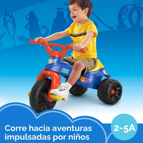 Miniatura 2 de Fisher-Price Triciclo para niños pequeños Barbie Tough Trike, bicicleta de juguete con agarres de manillar y almacenamiento para jugar al aire