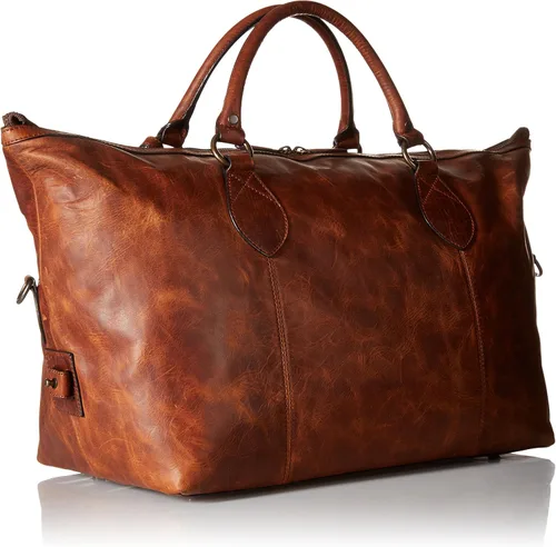 Miniatura 2 de FRYE Bolso de lona Logan Overnight para hombre, Coñac
