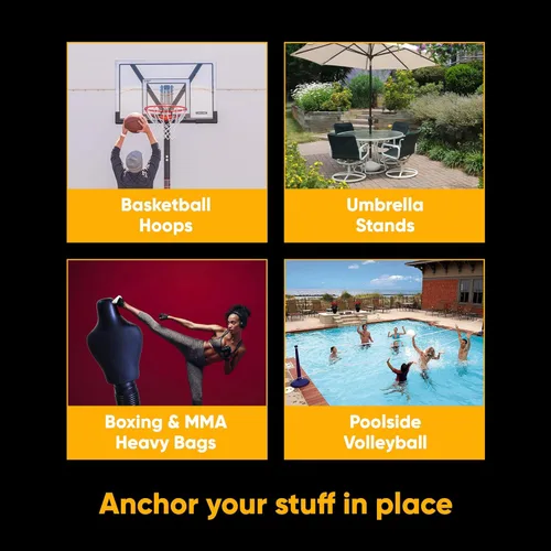 Miniatura 3 de Polímero, repuesto para bolsas de arena y arena para evitar que los aros de baloncesto portátiles, sombrillas de patio y otros equipos con una base
