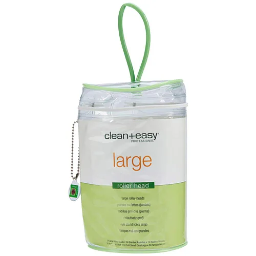 Clean + Easy Cabezales de rodillo de cera grandes – Aplicadores de recarga de cera enrollable para cartucho de encerado, depilación para piernas y