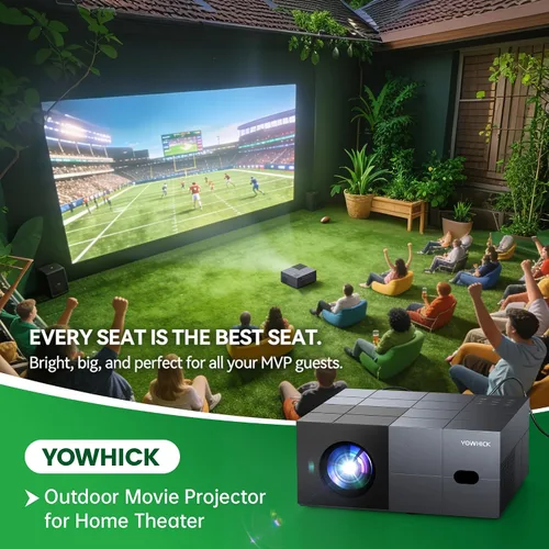 Miniatura 6 de Proyector 4K con aplicaciones integradas, 1500 ANSI/compatible con Netflix/Dolby Audio Smart Projector con WiFi 6 y Bluetooth 5.3, proyector de cine