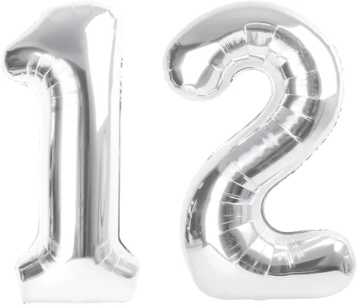 Miniatura 452 de Globos de números de 5 globos de 40 pulgadas, decoraciones de cumpleaños azules para niños y niñas, globos de números azul marino grandes