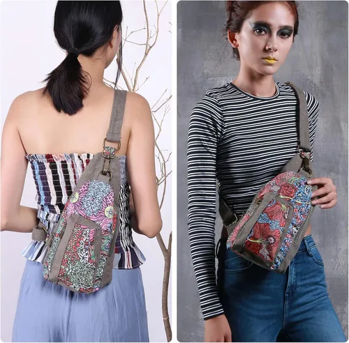 Miniatura 6 de Black Butterfly Bolsa de pecho prémium para mujer, bandolera pequeña, mochila de pecho para moda y ligera
