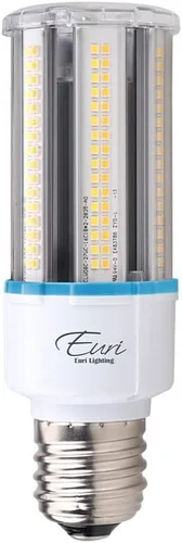 Euri Lighting ECB27W-303sw, Bombilla LED de maíz, CCT (3K, 4K, 5K) y potencia sintonizable (27W, 18W, 12W), 135-150LM/W, 100~277VAC, atenuación