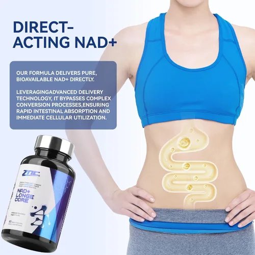 Miniatura 2 de ZNC® Suplemento NAD+ 10 en 1 con NAD liposomal y urolitina A para energía y reparación celular - 60 cápsulas veganas