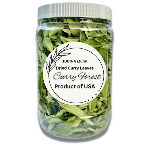 Miniatura 12 de CurryForest Hojas de curry secas de primera calidad, 100% naturales, sin pesticidas, cultivadas en Estados Unidos, secado al aire, 0.35-0.53 oz