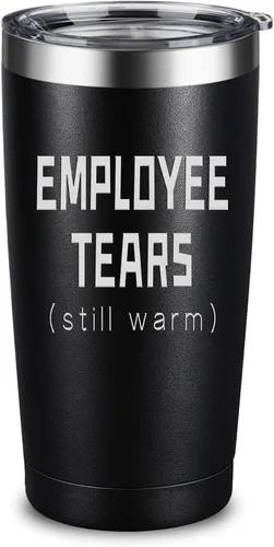 Miniatura 8 de ARIABLE World's Okayest Employee 20oz Stainless Steel Tumbler - Laser Engraved Funny Employee Gift, Double Wall Vacuum Insulated Coffee Cup with Lid