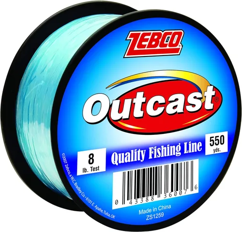Miniatura 5 de Zebco Outcast Línea de Pesca de Monofilamento, Baja Memoria y Estiramiento, Alta Resistencia a la Tensión