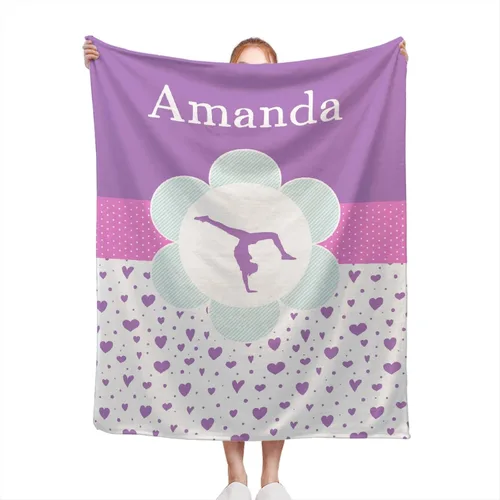 Miniatura 17 de Manta de ballet personalizada con nombre para niña, regalos de cumpleaños y aniversario para niñas, 40 x 30 pulgadas (XS) para mascotas