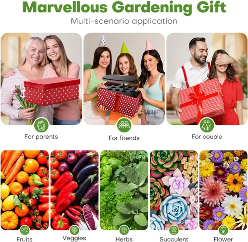 Miniatura 8 de Sistema de cultivo hidropónico de jardín interior Ahopegarden: kit de germinación de plantas de 12 cápsulas, kit de jardín, lámpara de crecimiento