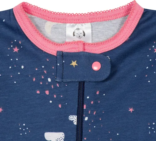 Miniatura 6 de Gerber Pijama con pies para bebé niña, paquete de 4