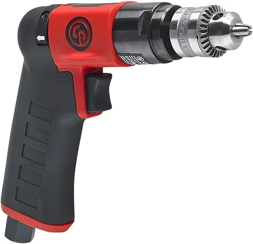 Miniatura 3 de Chicago Pneumatic CP7300RC - Taladro de potencia neumática, 1/4 de pulgada (0.256 in), reversible, mandril con llave, mango de pistola, 0.31 HP