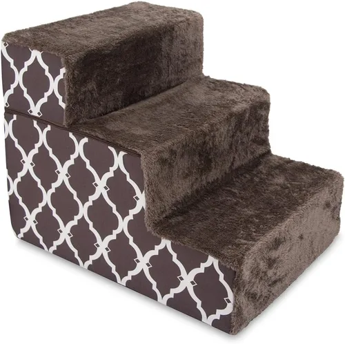 Miniatura 13 de Best Pet Supplies - Escalera de espuma portátil, perros pequeños, gatos, equilibrada, segura, antideslizante, interior, sin montaje, apoyo sillón