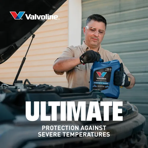 Miniatura 6 de Valvoline Heavy Duty Synthetic Blend 15W-40 Aceite de motor diésel sintético de alta resistencia, 2.5 gal, caja de 2