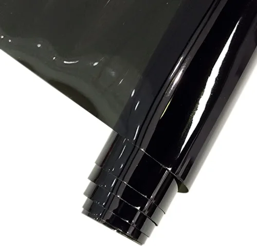 HYANG - Vinilo holográfico transparente de PVC de colores sólidos, 1 rollo de 12 x 47 pulgadas (11.8 in x 47.2 in) para manualidades, arcos, aretes,