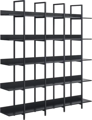 Miniatura 10 de Harper & Bright Designs Estantería abierta de 5 niveles para oficina en casa, estante de estilo industrial vintage con marco de metal, tablero de MDF