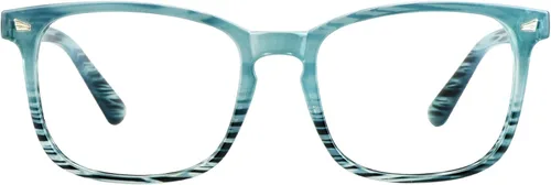 Miniatura 8 de Lentes cuadrados vintage con bloqueo de luz azul, antifatiga ocular, filtro UV, para computadora, lentes anti-luz azul para hombres y mujeres Ámbar