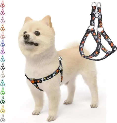 Miniatura 74 de PUPTECK arnés para perro para no jalar, reflejante, ajustable, básico, de nailon, chaleco para cachorro, para caminar al aire libre con etiqueta
