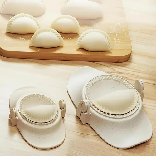 Miniatura 2 de Juego para hacer albóndigas con cortador de masa y molde de prensa para empanada, haz sin esfuerzo albóndigas perfectas, calzones, pierogi, facturas