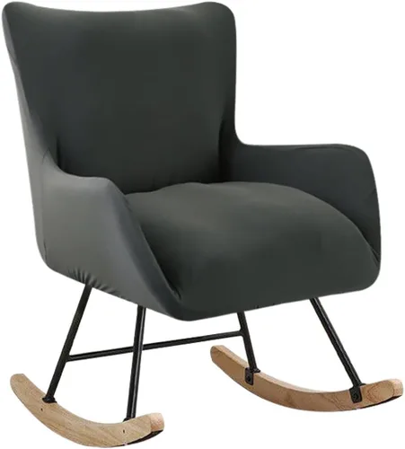 Miniatura 13 de Funda elástica para silla mecedora de guardería, funda estampada para sillón con acento mecedor, para sala de estar, dormitorio, oficinas, 01