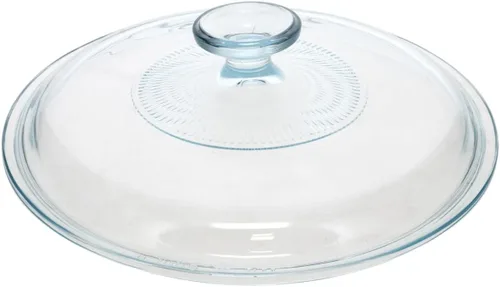 Miniatura 4 de CorningWare G-5C - Tapa de vidrio de repuesto redonda acanalada transparente de 1.5 cuartos de galón