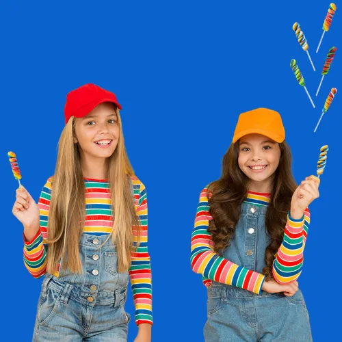 Miniatura 5 de The Dreidel Company Paleta Rainbow Twist, sabor a fruta mixta, envuelta individualmente, ventosa de 3 pulgadas (paquete de 12)