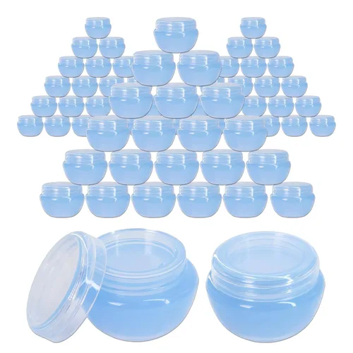 Miniatura 16 de Beauticom - Frascos (0.35 oz / 0.3 fl oz) esmerilados con revestimiento interior para guardar exfoliantes, aceites, ungüentos, cremas, lociones